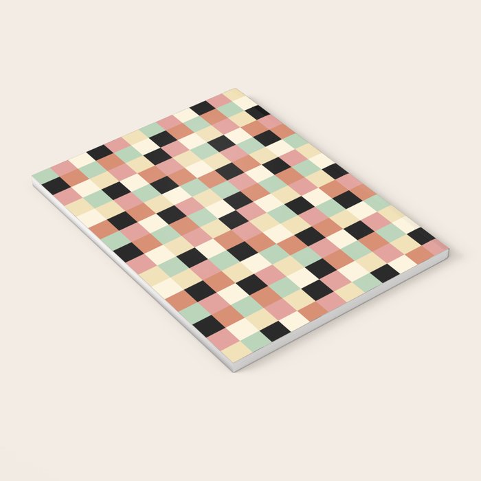 Bold Retro Checks Pattern - Small XXXIV Notebook Gallery Image 3