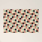 Bold Retro Checks Pattern - Small XXXIV Welcome Mat Gallery Image 1
