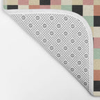 Bold Retro Checks Pattern - Small XXXIV Bath Mat Gallery Image 2
