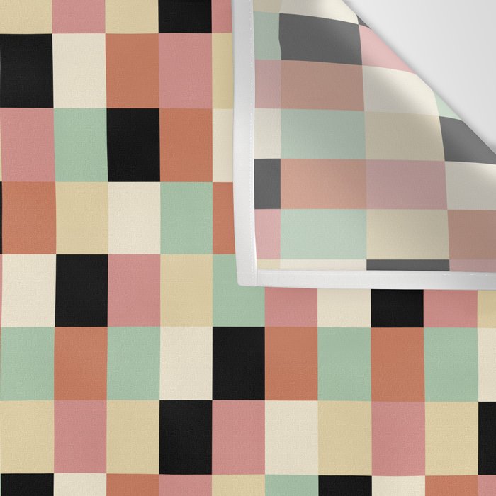Bold Retro Checks Pattern - Small XXXIV Wall Tapestry Gallery Image 3