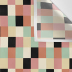 Bold Retro Checks Pattern - Small XXXIV Wall Tapestry Gallery Image 3