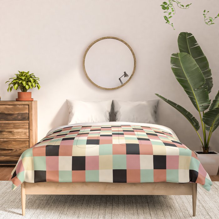 Bold Retro Checks Pattern - Small XXXIV Comforter Gallery Image 3