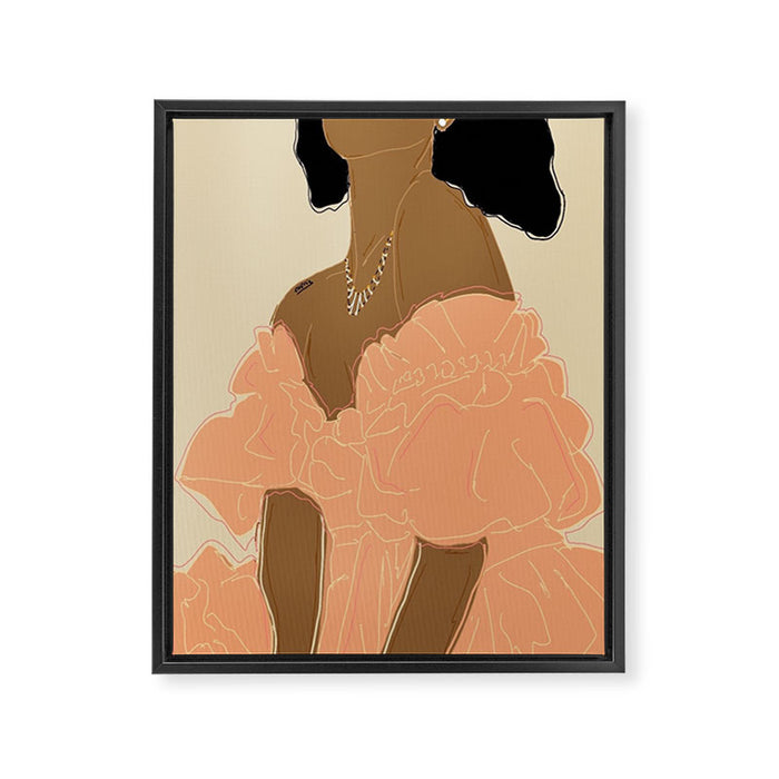 Gushin' over you Framed Canvas Print Gallery Image 1