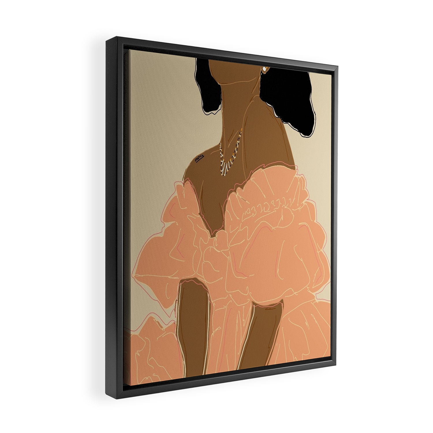 Gushin' over you Framed Canvas Print Gallery Image 2
