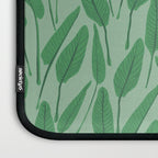 Tropical leaf pattern in cool greens Laptop Sleeve Gallery Image 3