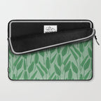 Tropical leaf pattern in cool greens Laptop Sleeve Gallery Image 2