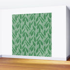 Tropical leaf pattern in cool greens Wall Mural Gallery Image 2