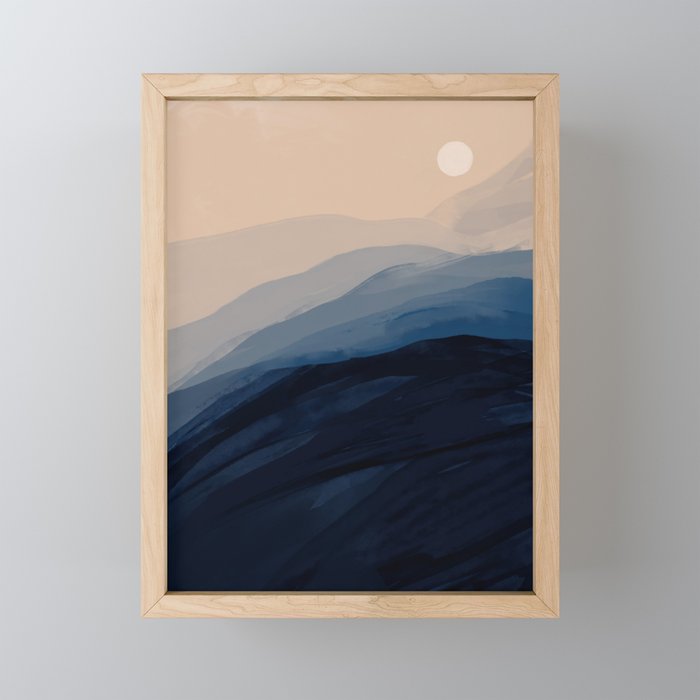 Moonlight View Mini Art Print Gallery Image 1