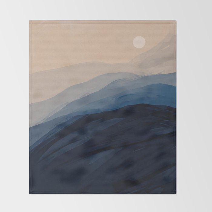 Moonlight View Throw Blanket Gallery Image 2