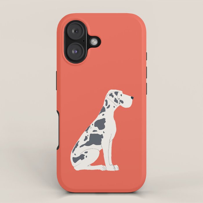 Great Dane Dog Illustration iPhone Case Gallery Image 1