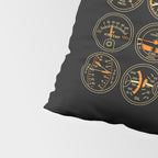 Aircraft Flight Instruments - Full Black Pillow Sham Gallery Image 4