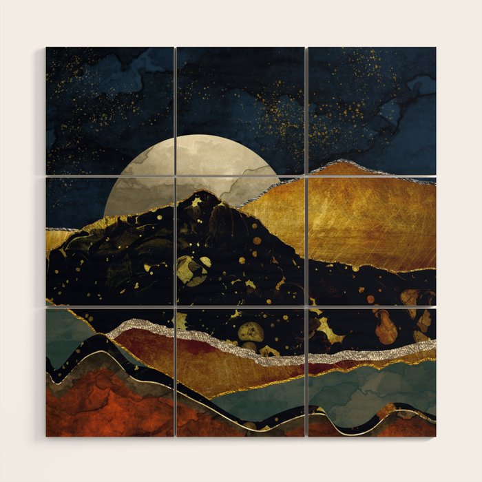 Bronze Night Wood Wall Art Gallery Image 1