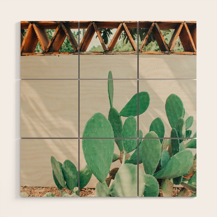 Breezy Prickly Pear  Wood Wall Art Gallery Image 1