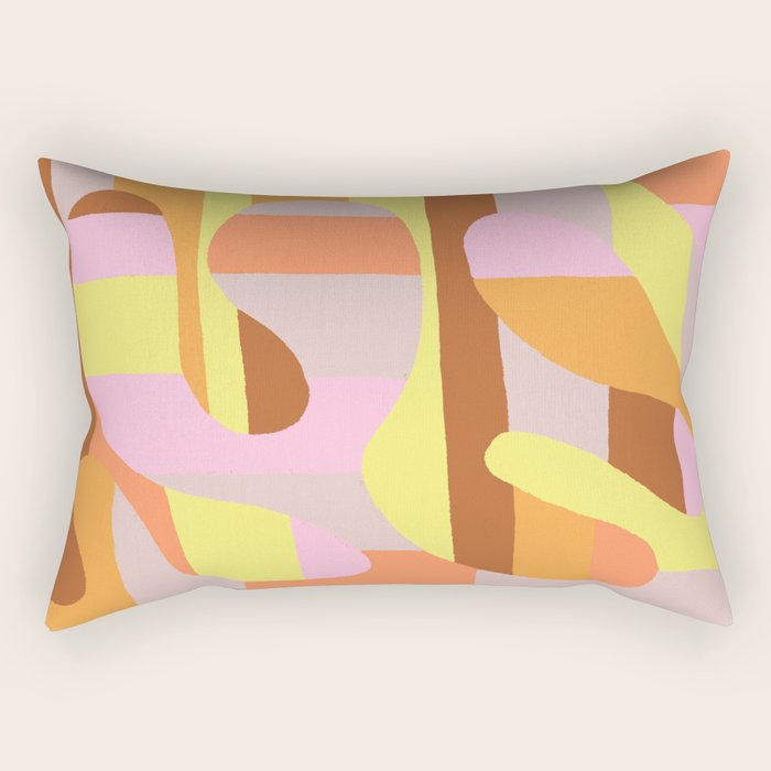 Golden Curve Rectangular Pillow Gallery Image 2