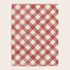 Hand Painted Red Festive Gingham Theme Poster Gallery Image 4