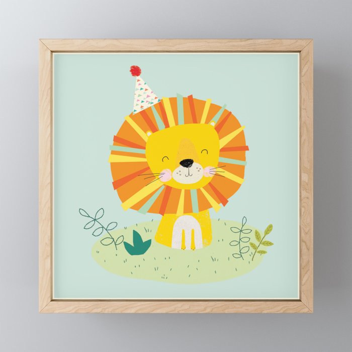 Juvenile Lion Mini Art Print Gallery Image 1