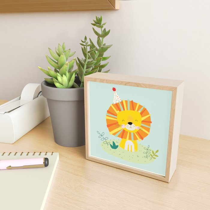 Juvenile Lion Mini Art Print Gallery Image 2