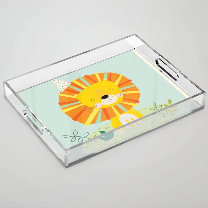 Juvenile Lion Acrylic Tray Gallery Image 1