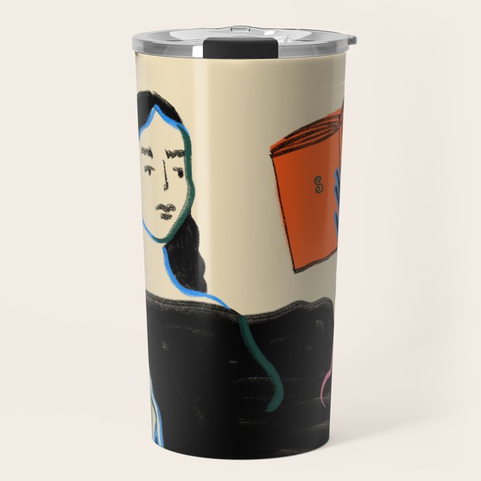 MIDNIGHT READING Travel Mug Gallery Image 1