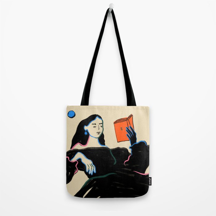 MIDNIGHT READING Tote Bag Gallery Image 2