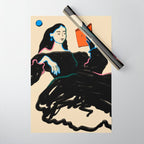 MIDNIGHT READING Wrapping Paper Gallery Image 1