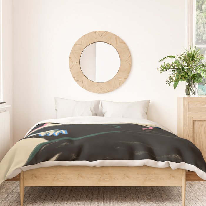 MIDNIGHT READING Duvet Cover Gallery Image 3