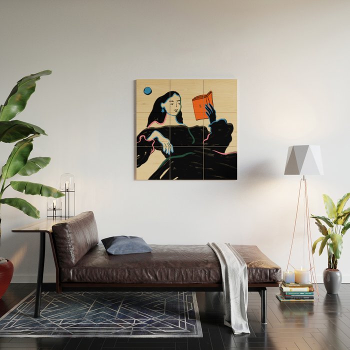 MIDNIGHT READING Wood Wall Art Gallery Image 2