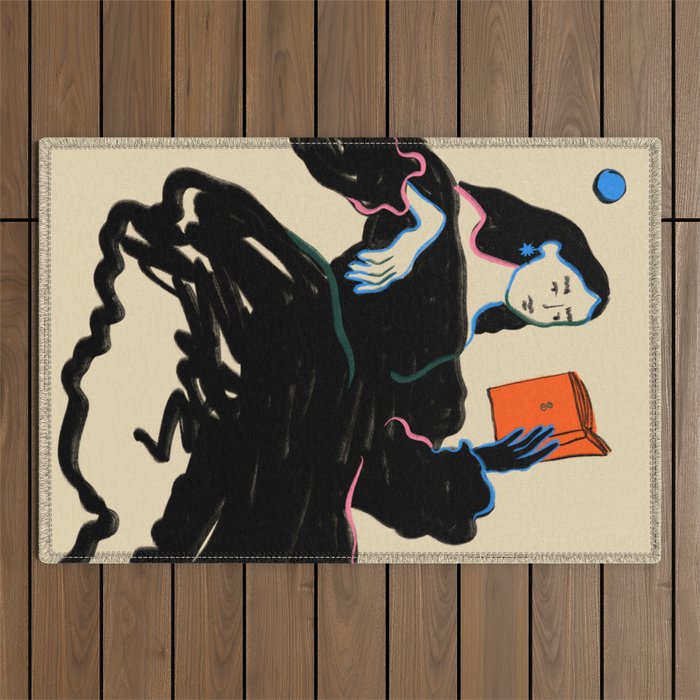 MIDNIGHT READING Outdoor Rug Gallery Image 1