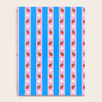 Strawberry Ribbons On Blue Notebook Gallery Image 4