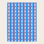 Strawberry Ribbons On Blue Poster Gallery Image 4