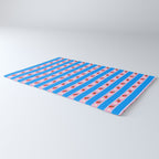 Strawberry Ribbons On Blue Rug Gallery Image 3