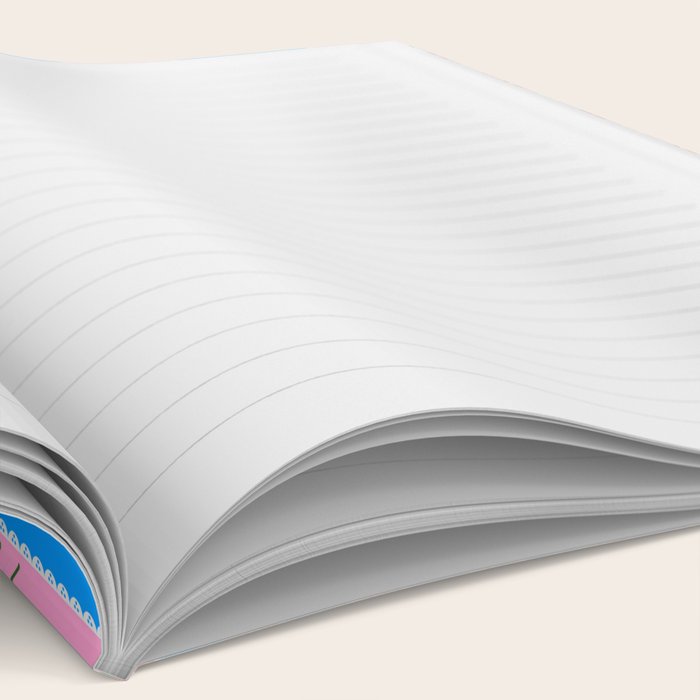 Strawberry Ribbons On Blue Notebook Gallery Image 2