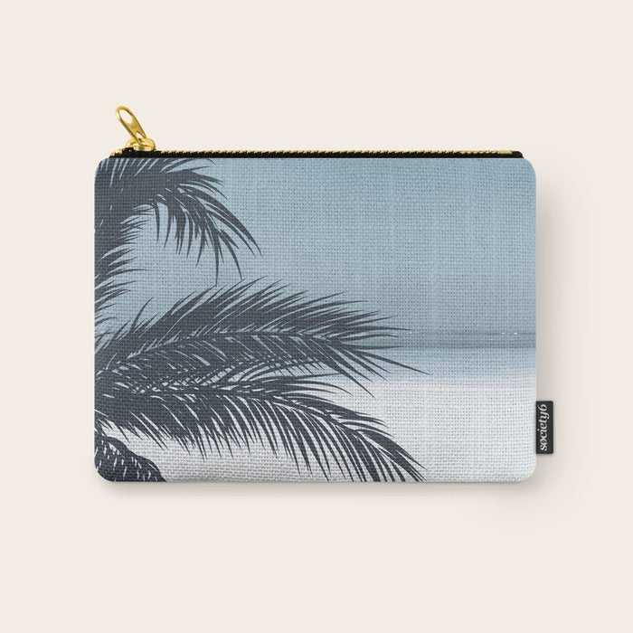 Palm and Ocean Carry All Pouch Gallery Image 1