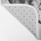 Shadowy Woman - Black and White Photography Bath Mat Gallery Image 2