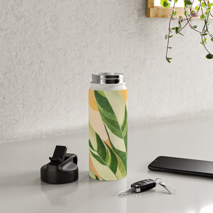 Summer Banana Leaves Water Bottle Gallery Image 4
