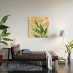 Summer Banana Leaves Wood Wall Art Gallery Image 2