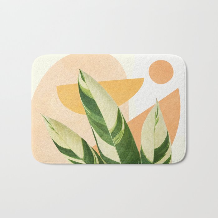 Summer Banana Leaves Bath Mat Gallery Image 1