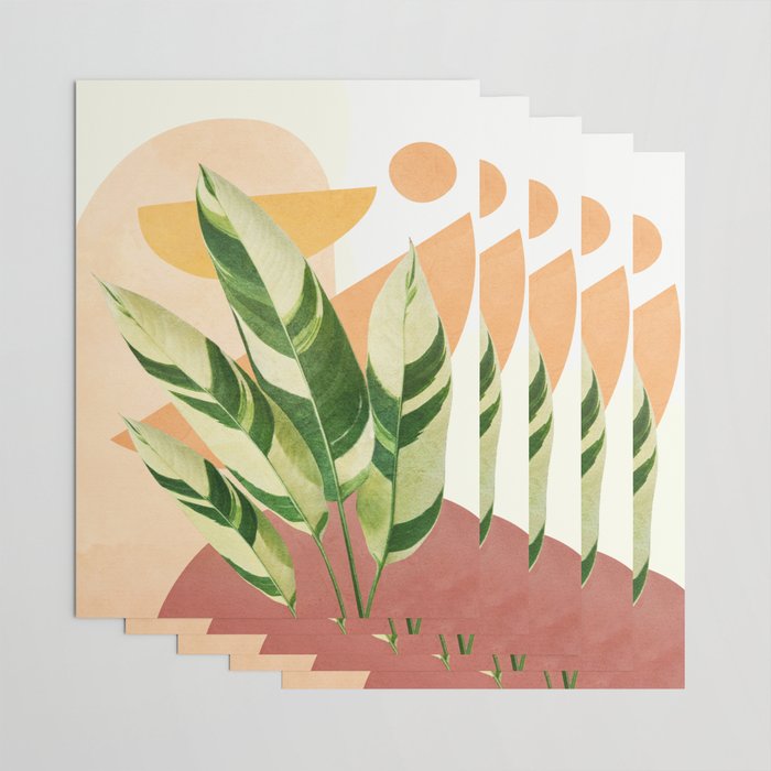 Summer Banana Leaves Wrapping Paper Gallery Image 3