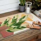 Summer Banana Leaves Outdoor Rug Gallery Image 2