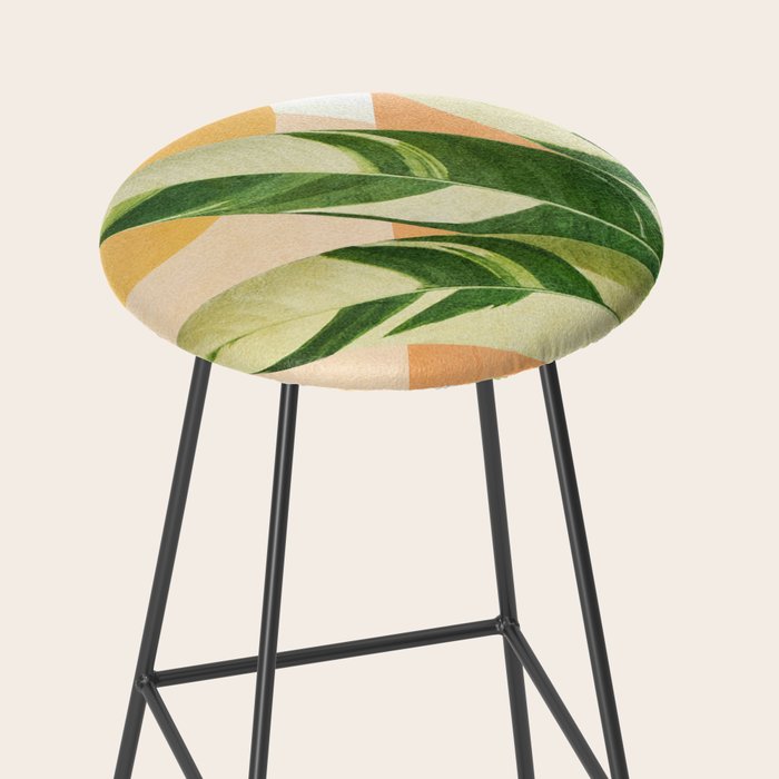 Summer Banana Leaves Stool Gallery Image 2