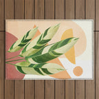 Summer Banana Leaves Outdoor Rug Gallery Image 1