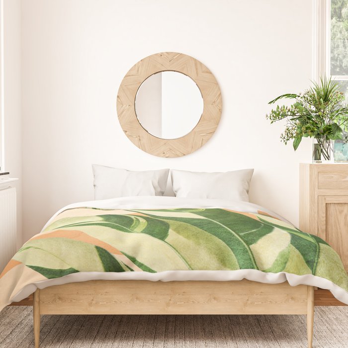 Summer Banana Leaves Duvet Cover Gallery Image 3