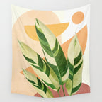 Summer Banana Leaves Wall Tapestry Gallery Image 4