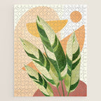 Summer Banana Leaves Jigsaw Puzzle Gallery Image 1