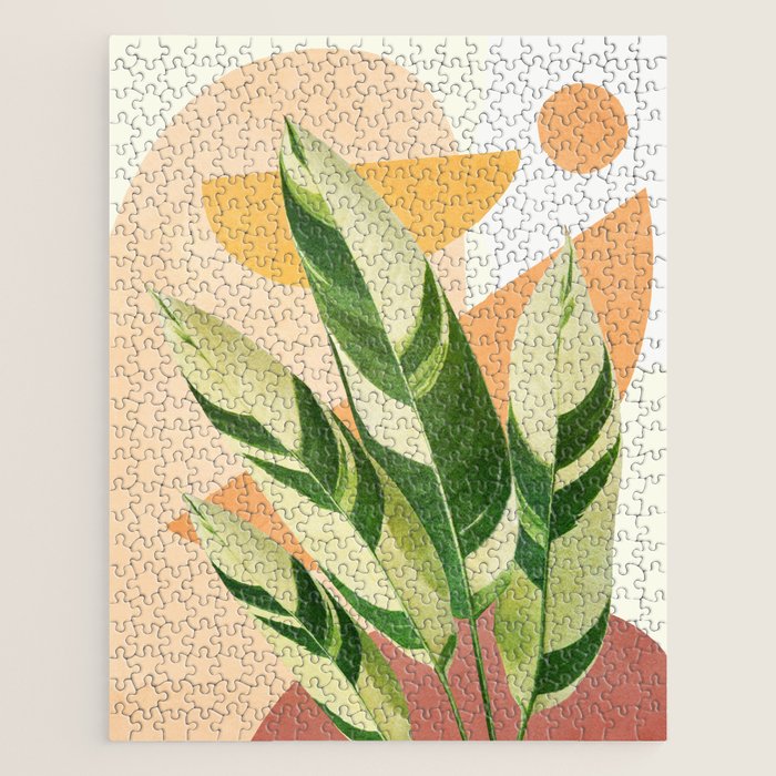 Summer Banana Leaves Jigsaw Puzzle Gallery Image 1