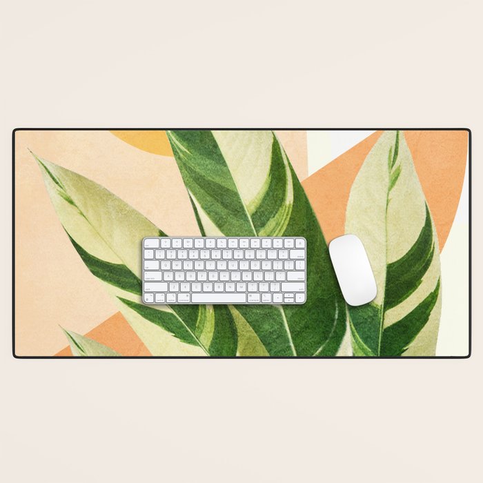 Summer Banana Leaves Desk Mat Gallery Image 1