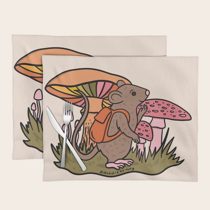 Rat With a Backpack Placemat
