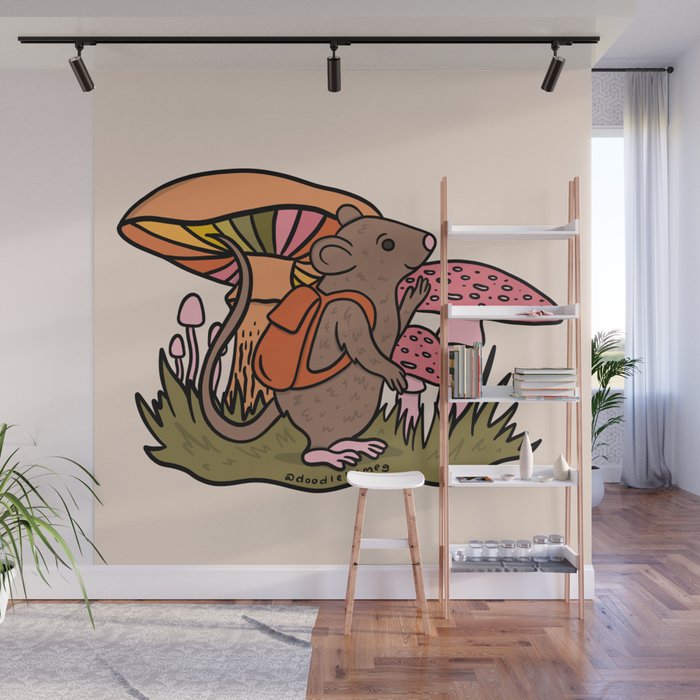 Rat With a Backpack Wall Mural Gallery Image 1