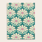 Flower Power - Teal, Pink and Off-white Notebook Gallery Image 4