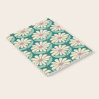 Flower Power - Teal, Pink and Off-white Notebook Gallery Image 2